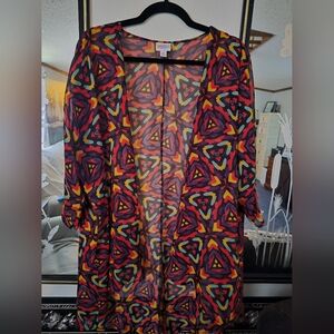 Colorful Sheer Kimono Cardigan